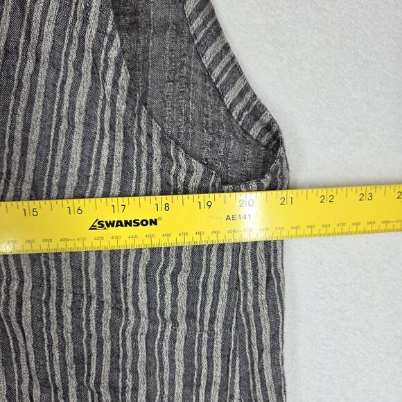 Vintage Chicos Womens Top Cardigan 2 Large Pockets Lagenlook Boho Cottagecore - Picture 4 of 13